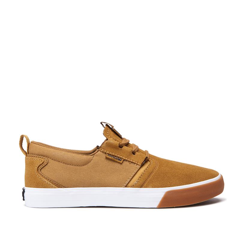 Zapatillas De Skate Supra Argentina Hombre - FLOW Marrones (VJKNM-1763)